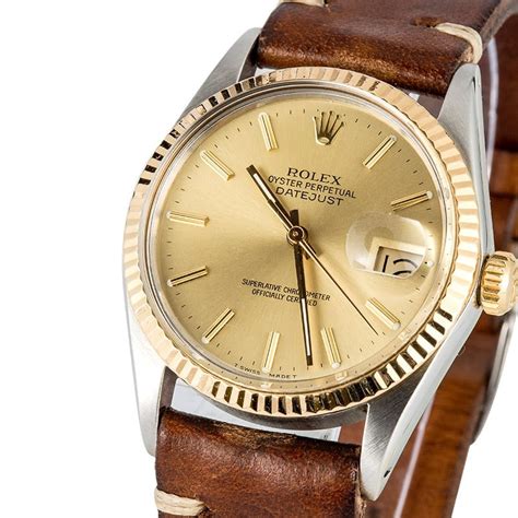 rolex date just with leather strap|rolex datejust leather strap replacement.